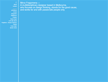 Tablet Screenshot of mircofragomena.com